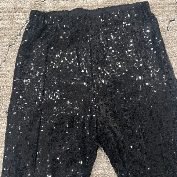 Wayf sequin black pants size small - Picture 3 of 4